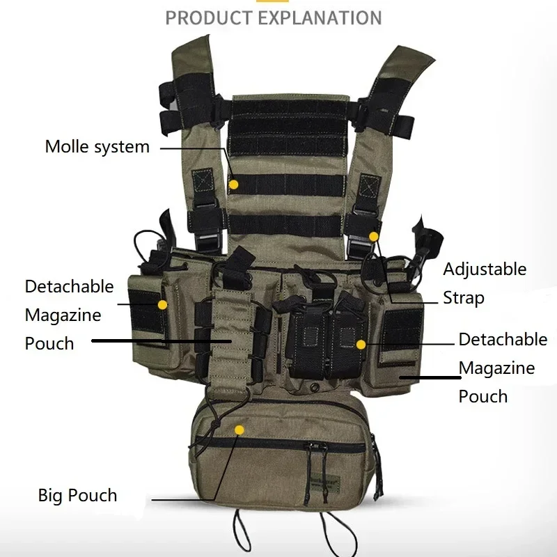 D3CR Göğüs Rig Yelek Multicam  - Gear For Crossfit incelemesi ve fiyatı
